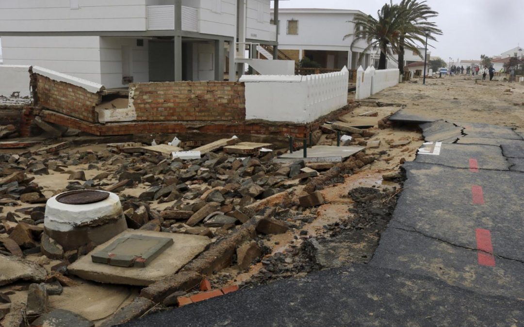 Agilizan la tramitación para evaluar daños por el temporal en Huelva
