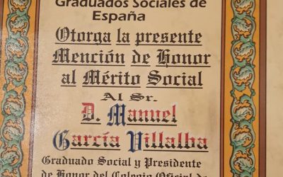 Manuel García Villalba, Mención de Honor al Mérito Social